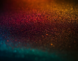 Abstract of Red and Gold Glitter Background | Sparkling Texture with Color Gradient