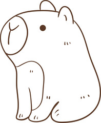 Cute Capybara Doodle