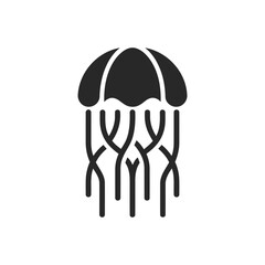 Jellyfish Interwoven Tentacles Icon