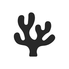 Coral Silhouette Shape Icon