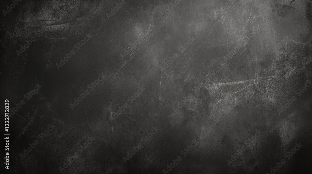 Poster dark blackboard texture background with scratches and scuffs for educational or creative use in vari