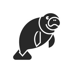 Standing Manatee Icon