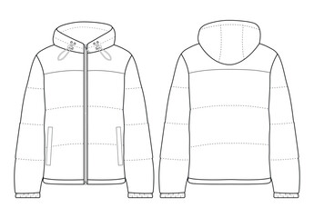 dakota snow jacket women fashion vector Illustration design  © GD TAWHIDUL