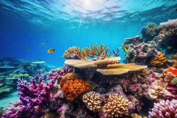 Naklejka premium Underwater outdoors nature ocean.