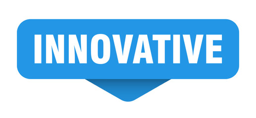 innovative sticker. innovative sign on transparent background