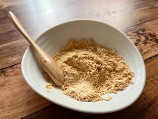 kinako powder on the table