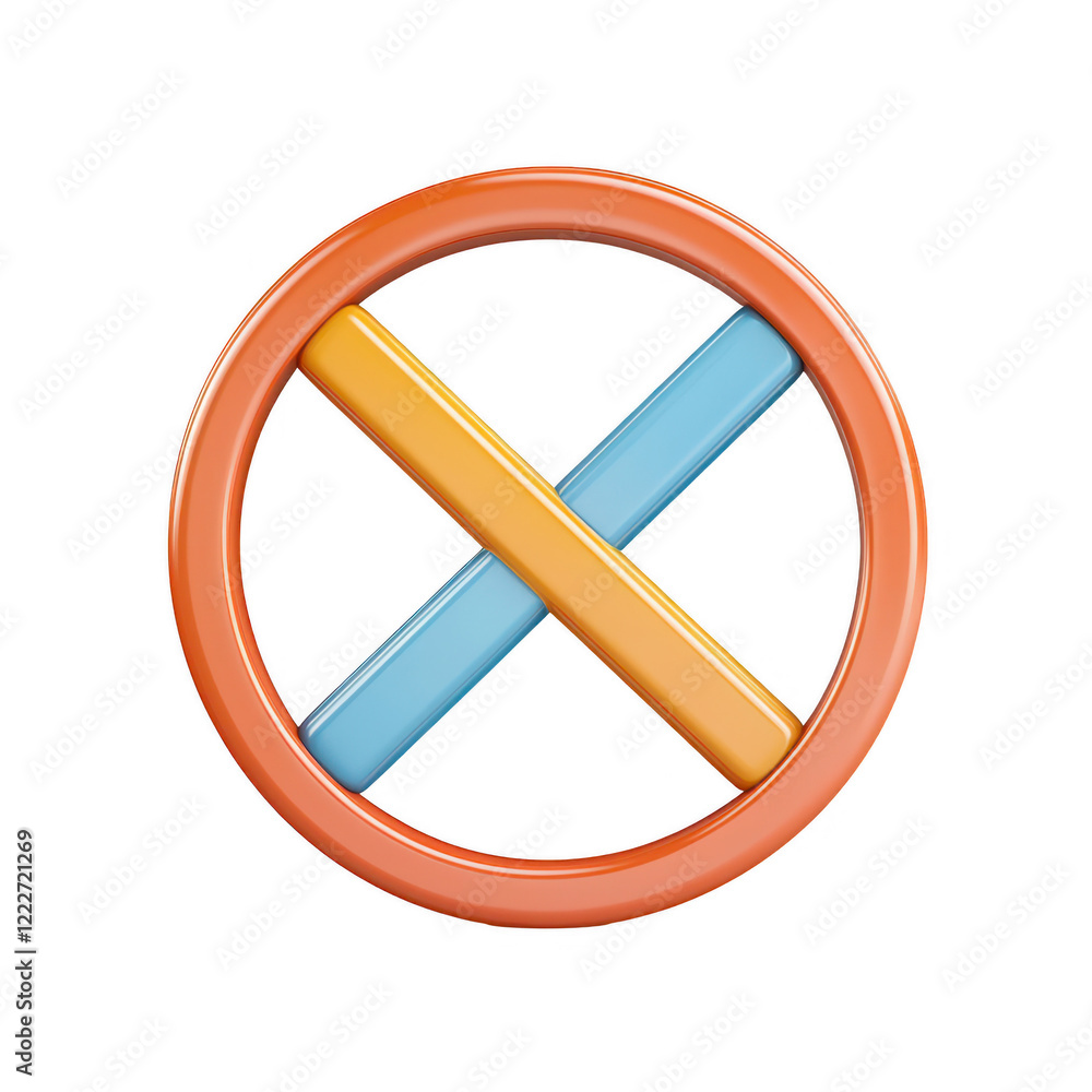 Poster colorful and modern graphic design element with a unique geometric shape., isolated on a transparent