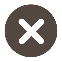 Fototapeta premium wrong icon isolated on white background