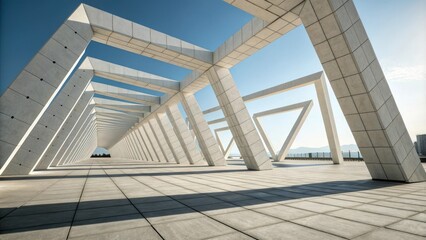 Geometric Shapes in Perspective Art, art, shapes, symmetry