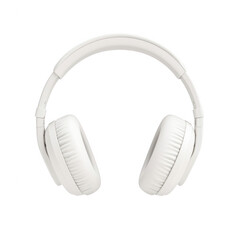 Stylish white headphones designed for comfort and superior sound quality.