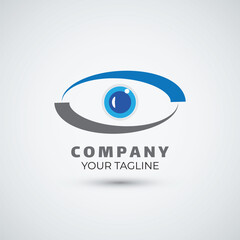 Eyes vision logo design template