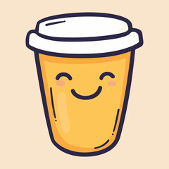 Cartoon Coffee Cup vector illustration