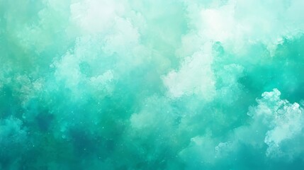 Vibrant turquoise clouds create a calming atmosphere over a serene sky at dusk