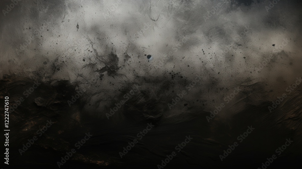 Aufkleber aged dusty texture in dark tones with abstract patterns and unique visual elements for artistic and 