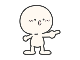 指差しのポーズの人物02