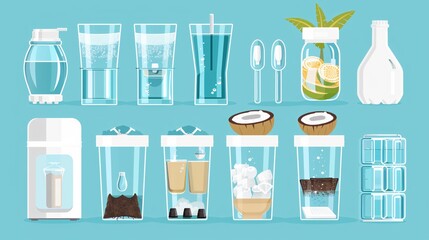 Water Filter Cut Aqua Filtration Scheme Purification