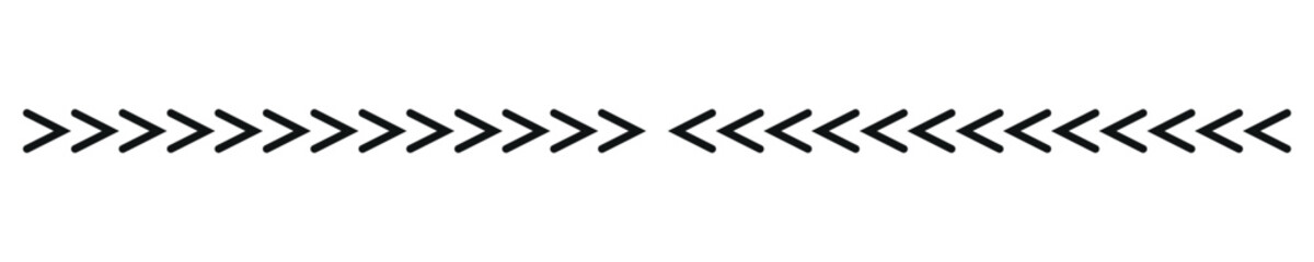 Chevron arrow line divider vector