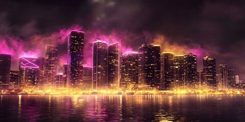 fireworks on the river