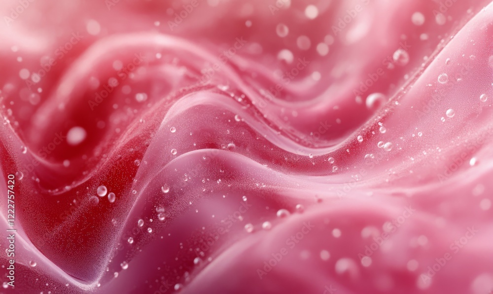 Poster fuzzy pink spongy texture with scattered tiny dots and delicate swirls, dot pattern, fuzzy texture, 