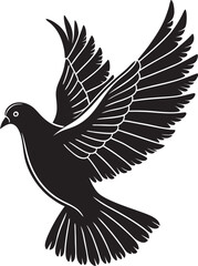 Obraz premium Graceful Flight: Silhouette of a Flying Bird