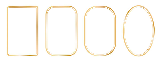 Set of decorative frames with wavy lines and patterns. Trendy vintage fancy frames for wedding invitations, birthday cards, prints.