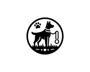 Dog Logo design template. Vector illustration.