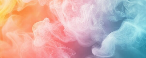 Fototapeta premium Abstract colorful smoke swirls in vibrant red, orange, and blue hues