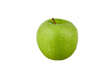 fresh green apple isolated on white or transparent png