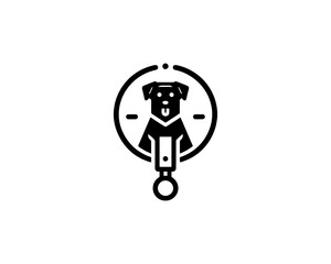 Dog Logo Design Template. Vector Illustration.
