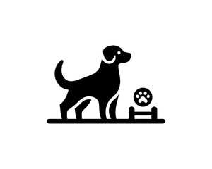 Dog Logo design template. Vector illustration.