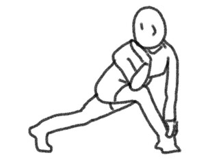 silhouette of a person yoga pose