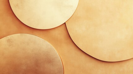 abstract flat lay views background of clean gold metal surface.