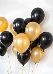 black and gold, isolate on a white background