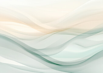 Soft Abstract Waves in Pastel Tones