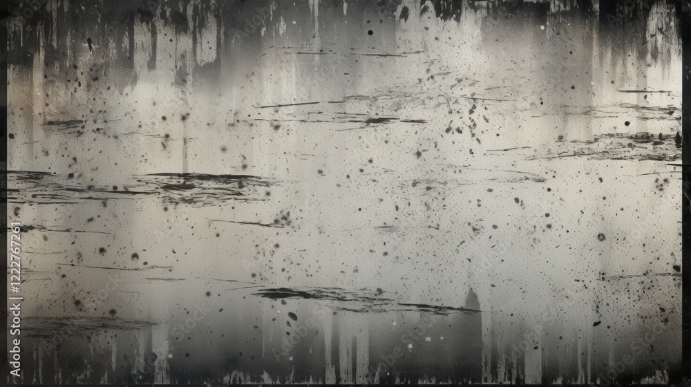 Poster blank grained film strip texture featuring subtle patterns and variations of grayscale for creative 