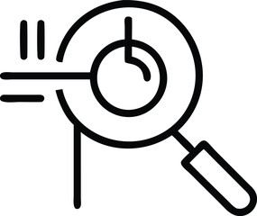 Minimalist Magnifying Glass Icon for Search and Exploration