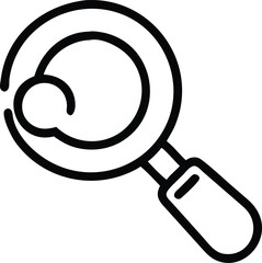 Professional Investigation Symbol in Vector Format