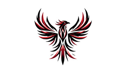 Bold Phoenix Design for Logo or Tattoo