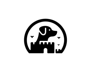 Dog Logo design template. Vector illustration.