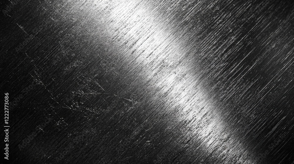Poster metallic surface with grainy texture and scratches for high-contrast backgrounds in design and art p