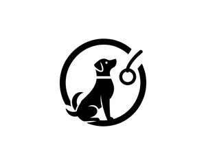 Dog Training Logo Design Template. Vector Illustration.
