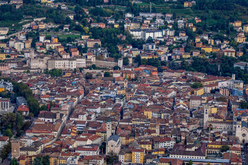 Obraz premium Trento Aerial View from Sardagna cable car