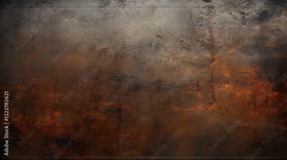 Poster grainy and scratched metal texture with unique color variations for artistic backgrounds and design 