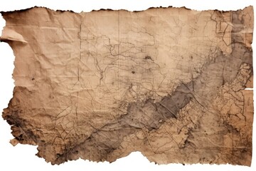Fototapeta premium Vintage map backgrounds paper text.