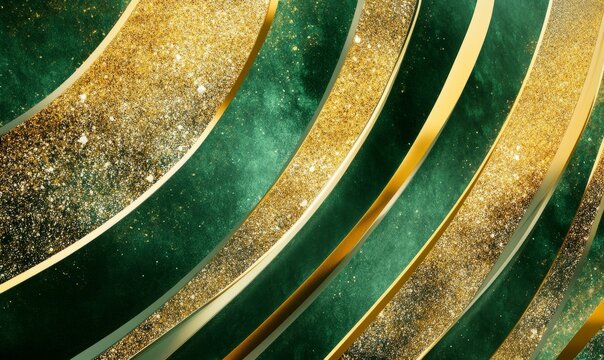 Green and gold background with a gold and green stripe running through it. The background is made up of a combination of green