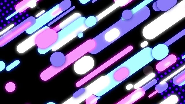 ポップなストライプの背景動画