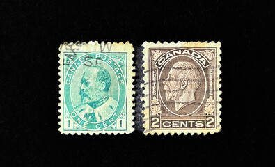 Antique Canadian Stamps