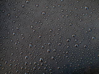 A black background with many small drops of water