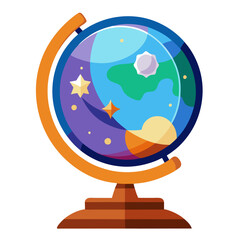 globe on a white background