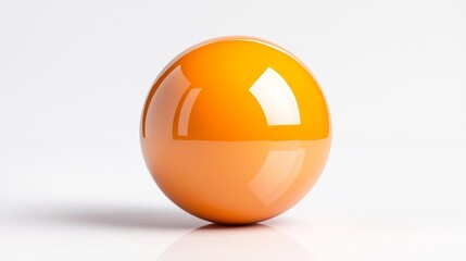 Black and orange balance balls on white background. Generative AI